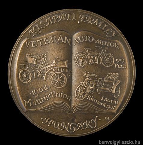 Kisapáti Familie Veteran Auto -Motor Bronze Münze