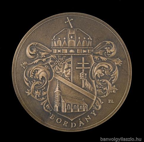 Bordány coat of arms bronze medal