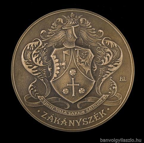 Zákányszék coat of arms bronze medal