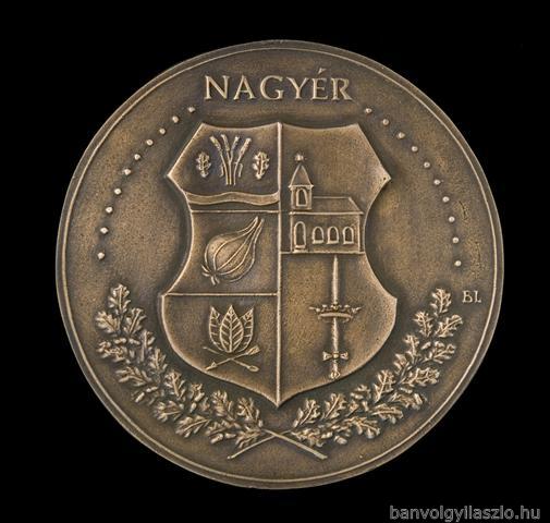 Nagyér coat of arms bronze medal