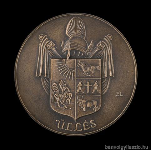 Üllés coat of arms bronze medal