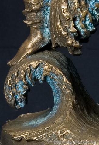 Wassermann bronze Kleinplastik