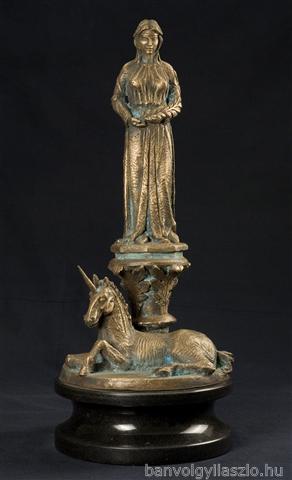 Virgo bronze small sculpture