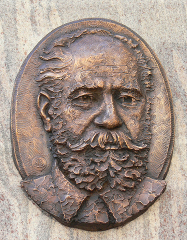 Polner Ödön bronze relief