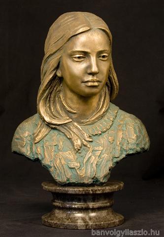 Lyra bronze portrait