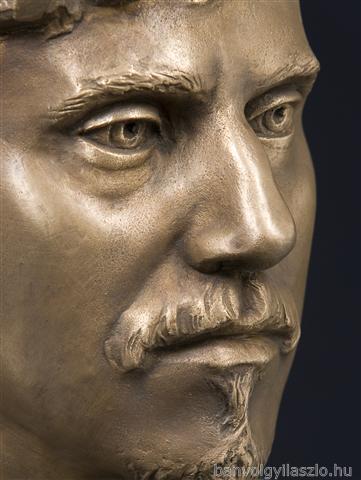 Self-portrait bronze portrait
