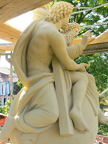 Dreiheileige Statuengruppe ,Böly